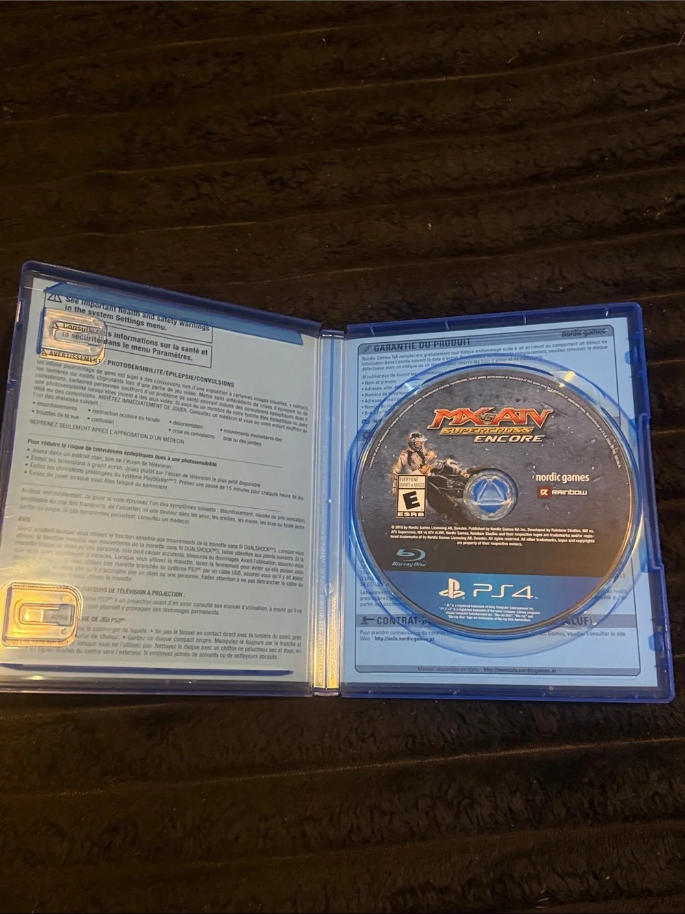 Sony PS4 MX vs ATV Supercross Encore Video Game - Blue